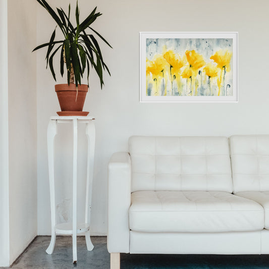 The Superbloom | 9x12" Original Yellow Poppies Watercolor on paper