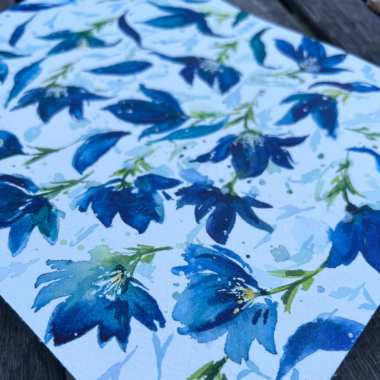 Petals in Blue Workshop