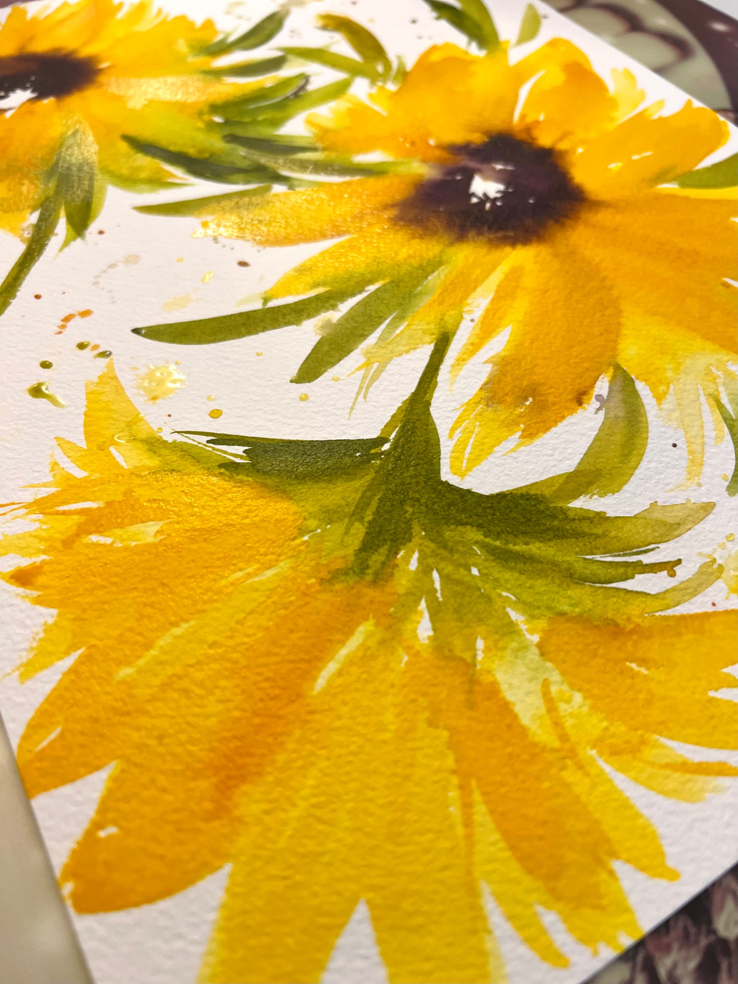 Watercolor Sunflowers | 2 week class
