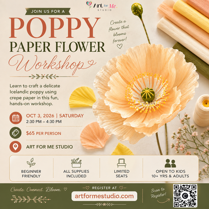 Icelandic Poppy Paper Flower Workshop | Oct 3