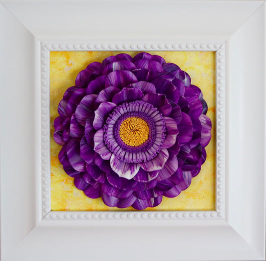 3D Paper Flower Art on Canvas | May 31
