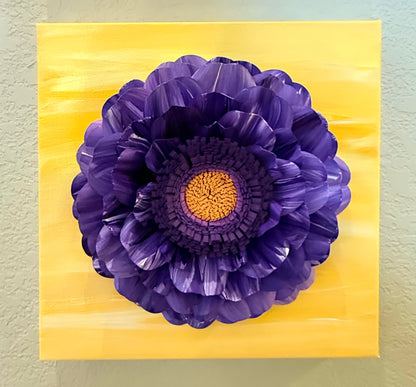 3D Paper Flower Art on Canvas | May 31