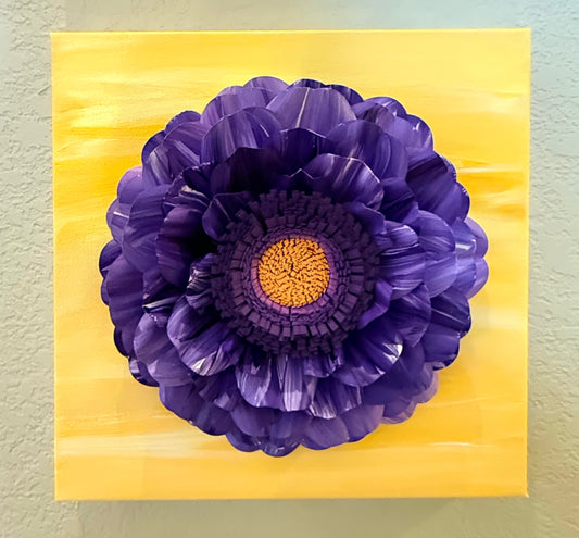 3D Paper Flower Art on Canvas | May 31