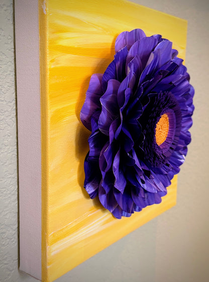 3D Paper Flower Art on Canvas | May 31