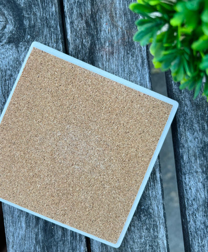 Yellow Poppies Accent Coaster | Set of 2