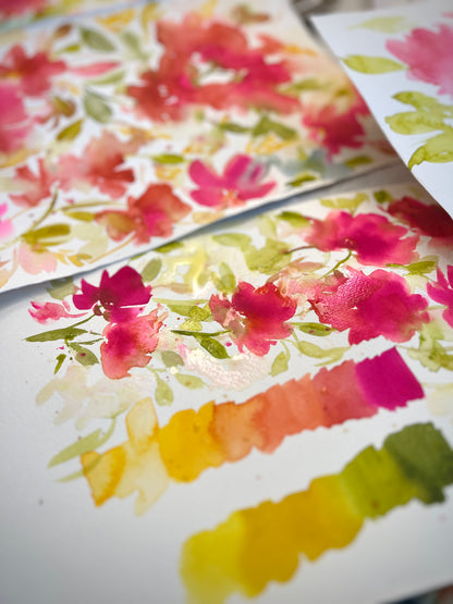 Vibrant Watercolor Florals | 2 week class