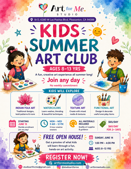 Kids Summer Art Camp (8-13 yrs) | June & July 2026