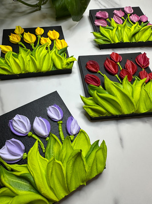 Colorful Tulip Texture Art Mini Workshop | May 2