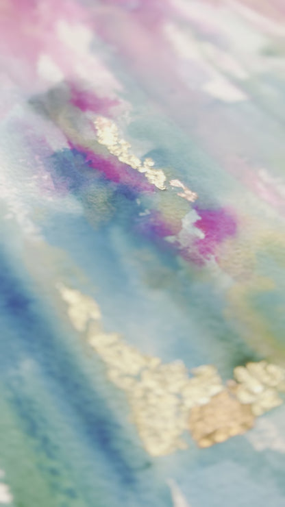 Bliss | 18x24” Original Floral Abstract Watercolor on Paper